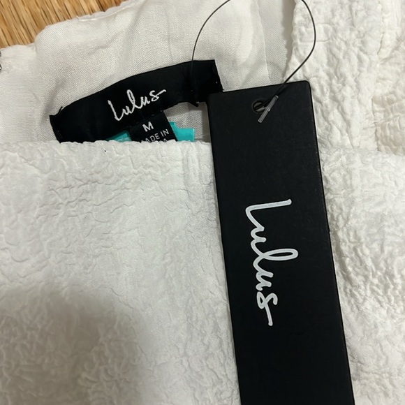 NEW! Lulu's Puff Sleeve Dress - Med - Picture 2 of 3